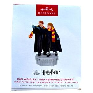 RON WEASLEY‎  HERMIONE GRANGER - Harry Potter - Hallmark Ornament - NEW IN BOX